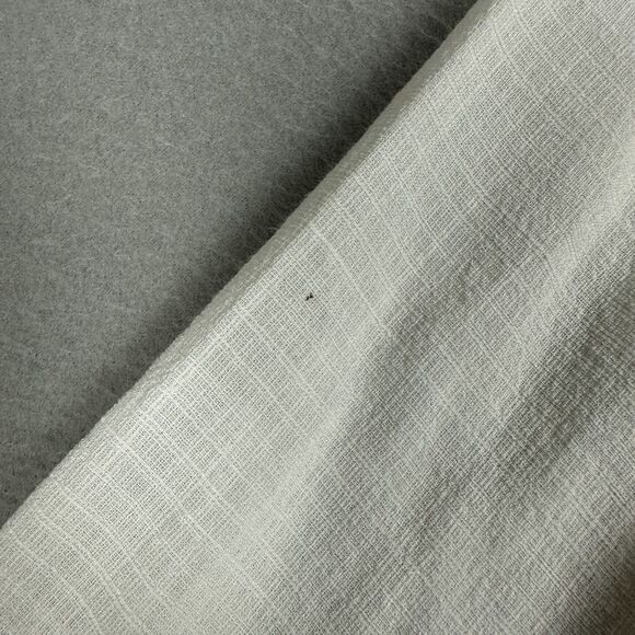 Eileen Fisher Womens Medium Linen Blend Button Up Blouse Top White 3/4 Sleeve - Picture 3 of 9